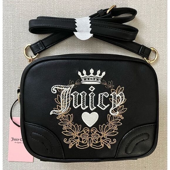 JUICY COUTURE Black Heritage Crossbody Bag - Picture 1 of 7